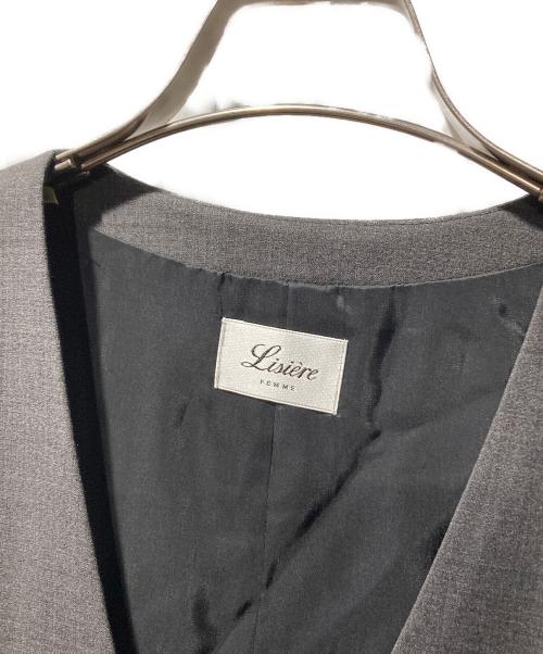 Lisiere（リジェール）Lisiere (リジェール) VEST モードスタイル ベスト グレー サイズ:ＦＲＥＥの古着・服飾アイテム