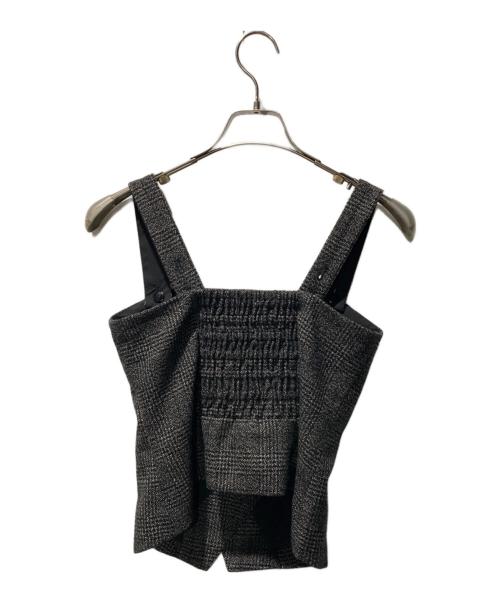 HER LIP TO（ハーリップトゥ）HER LIP TO (ハーリップトゥ) ツイードセットアップ グレー サイズ:Mの古着・服飾アイテム