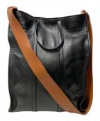 RIEMPIRE×IENAリエンピーレ×イエナ）の古着「レザートート L ショルダーバッグ」｜ブラック×ブラウン