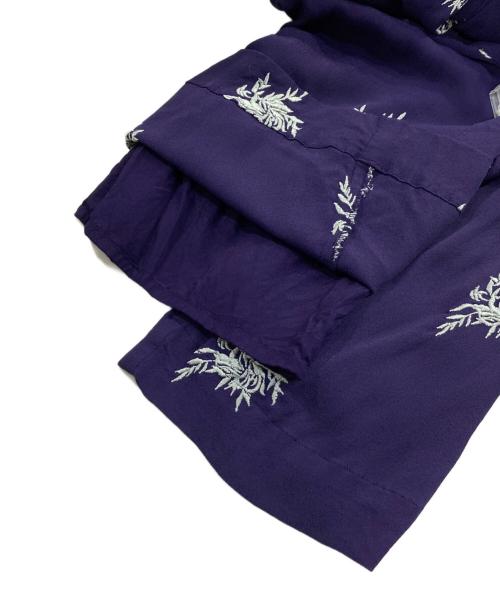 ne quittez pas（ヌキテパ）ne quittez pas (ヌキテパ) 刺繍デザイン イージーパンツ パープル サイズ:Ｓの古着・服飾アイテム