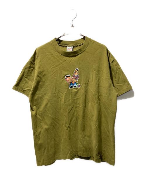 anvil（アンヴィル）anvil (アンヴィル) 90ｓSESAME STREET T カーキ サイズ:XLの古着・服飾アイテム