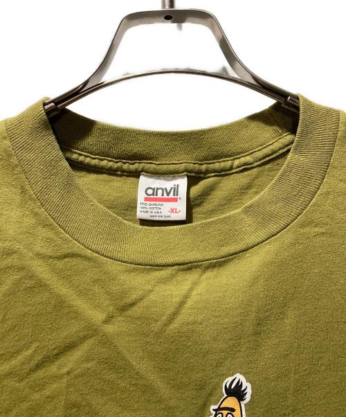anvil（アンヴィル）anvil (アンヴィル) 90ｓSESAME STREET T カーキ サイズ:XLの古着・服飾アイテム