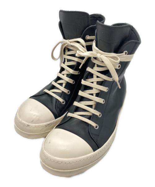 RICK OWENS（リックオウエンス）RICK OWENS (リックオウエンス) ハイカットスニーカー ブラック サイズ:42の古着・服飾アイテム