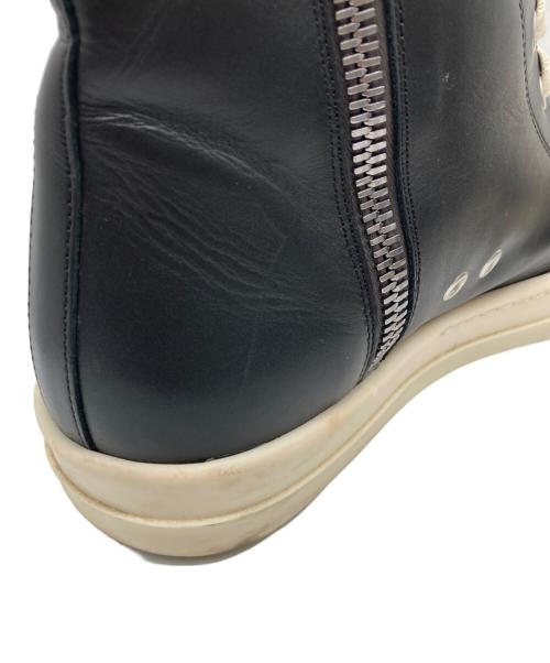 RICK OWENS（リックオウエンス）RICK OWENS (リックオウエンス) ハイカットスニーカー ブラック サイズ:42の古着・服飾アイテム