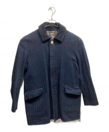 ONES STROKE（ワンズストローク）の古着「コーデュロイカラー コート」｜ネイビー