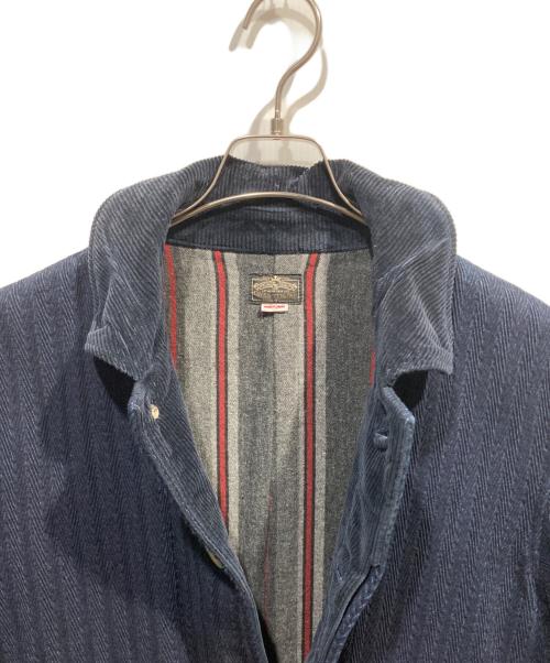 ONES STROKE（ワンズストローク）ONES STROKE (ワンズストローク) コーデュロイカラー コート ネイビー サイズ:3の古着・服飾アイテム