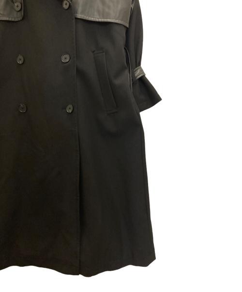 HARE（ハレ）HARE (ハレ) フェイクレザー切替コート ブラック サイズ:Sの古着・服飾アイテム