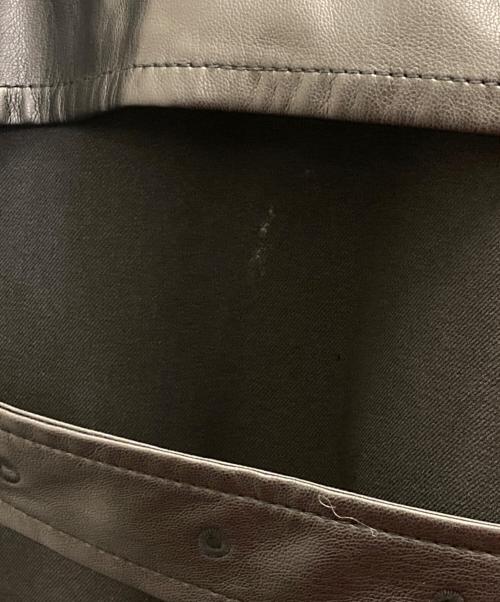 HARE（ハレ）HARE (ハレ) フェイクレザー切替コート ブラック サイズ:Sの古着・服飾アイテム