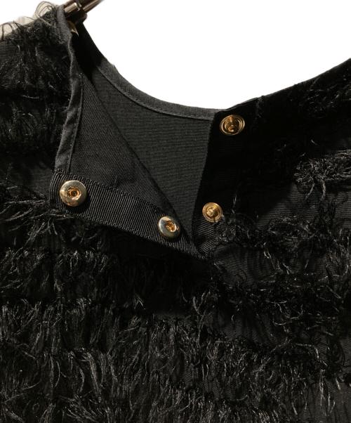 Gypsohila（ジプソフィア）Gypsohila (ジプソフィア) Feather Tee ブラック サイズ:ＦＲＥＥの古着・服飾アイテム