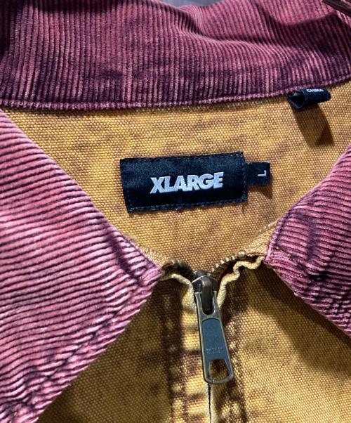 X-LARGE（エクストララージ）X-LARGE (エクストララージ) Dickies (ディッキーズ) オーバーダイ ワークジャケット ブラウン サイズ:Lの古着・服飾アイテム