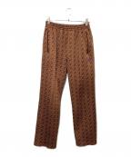 Needlesニードルズ）の古着「TRACK PANT POLY JACQUARD BLOCK」｜ブラウン