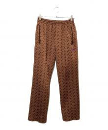 Needles（ニードルズ）の古着「TRACK PANT POLY JACQUARD BLOCK」｜ブラウン