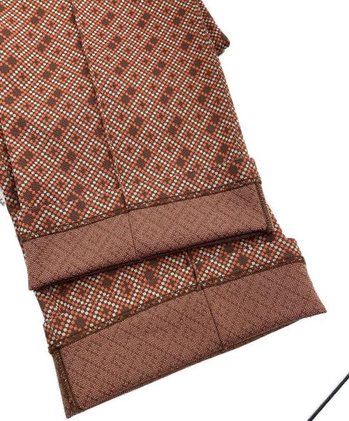 Needles（ニードルズ）Needles (ニードルズ) TRACK PANT POLY JACQUARD BLOCK ブラウン サイズ:Sの古着・服飾アイテム