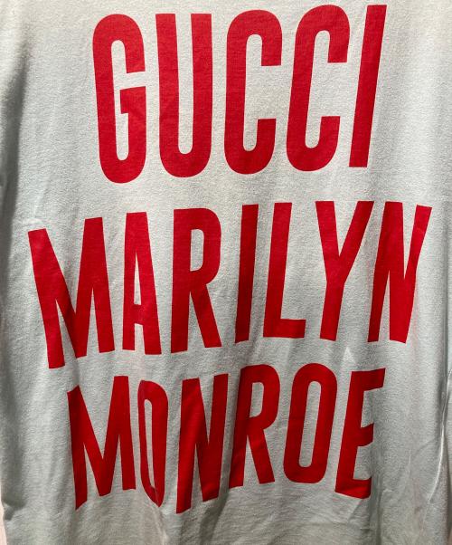 GUCCI（グッチ）GUCCI (グッチ) Marilyn Monroe (マリリンモンロー) 22AW Gucci Marilyn Monroe T-shirt Tシャツ スカイブルー サイズ:Sの古着・服飾アイテム