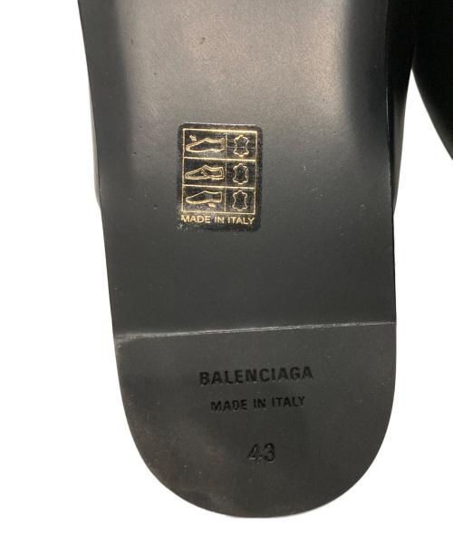 BALENCIAGA（バレンシアガ）BALENCIAGA (バレンシアガ) レザーサンダル ブラック サイズ:43の古着・服飾アイテム