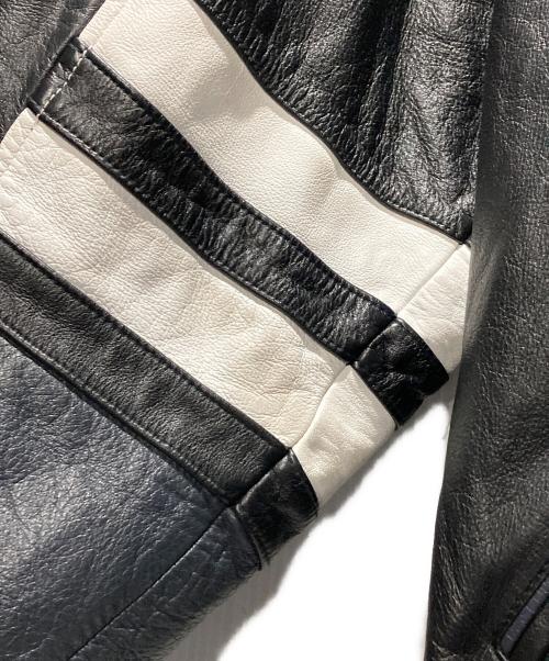 NFL（エヌエフエル）NFL (エヌエフエル) Chicago Bears オールレザースタジャン バーシティジャケット オレンジ×ブラック サイズ:Freeの古着・服飾アイテム