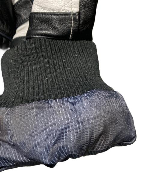 NFL（エヌエフエル）NFL (エヌエフエル) Chicago Bears オールレザースタジャン バーシティジャケット オレンジ×ブラック サイズ:Freeの古着・服飾アイテム