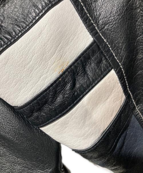 NFL（エヌエフエル）NFL (エヌエフエル) Chicago Bears オールレザースタジャン バーシティジャケット オレンジ×ブラック サイズ:Freeの古着・服飾アイテム