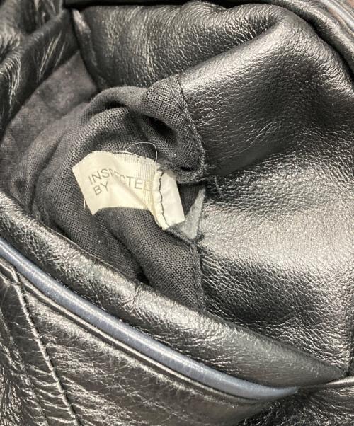 NFL（エヌエフエル）NFL (エヌエフエル) Chicago Bears オールレザースタジャン バーシティジャケット オレンジ×ブラック サイズ:Freeの古着・服飾アイテム