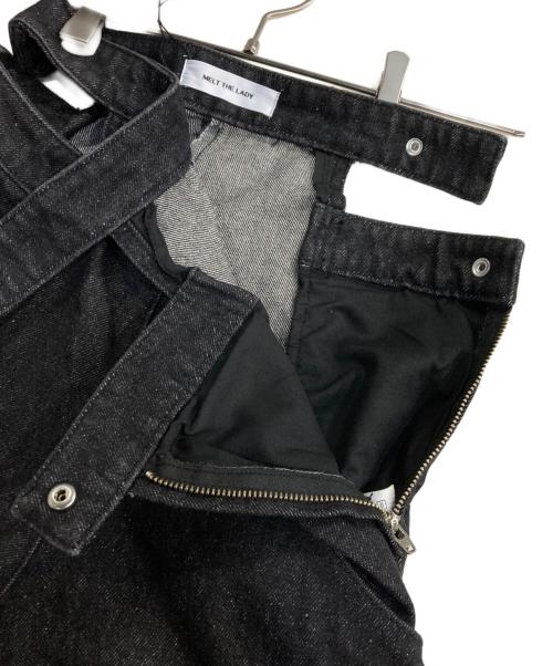 melt the lady（メルトザレディ）MELT THE LADY (メルトザレディ) ウエストオープンデニムパンツ ブラック サイズ:Ｓの古着・服飾アイテム