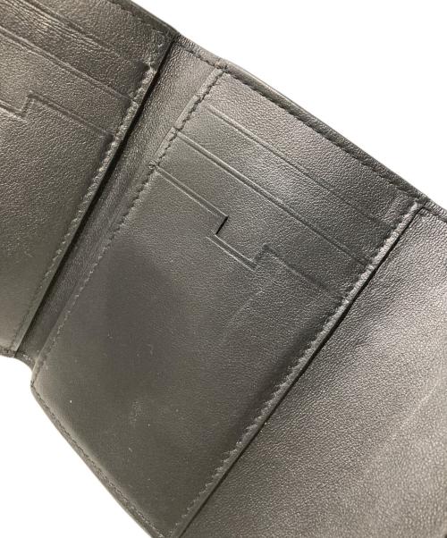 BOTTEGA VENETA（ボッテガベネタ）BOTTEGA VENETA (ボッテガベネタ) ゴートスキン三つ折り財布 ブラックの古着・服飾アイテム
