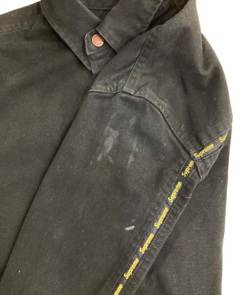 SUPREME（シュプリーム）Supreme (シュプリーム) Logo Taping Work Shirt ブラック サイズ:Lの古着・服飾アイテム