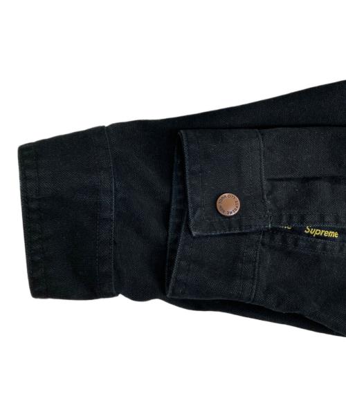 SUPREME（シュプリーム）Supreme (シュプリーム) Logo Taping Work Shirt ブラック サイズ:Lの古着・服飾アイテム