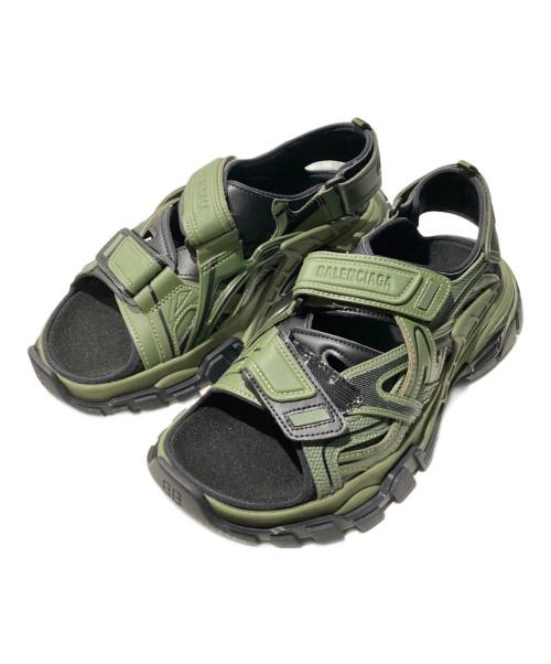 BALENCIAGA（バレンシアガ）BALENCIAGA (バレンシアガ) TRACK SANDAL/トラックサンダル グリーン サイズ:26.5の古着・服飾アイテム