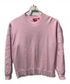 SUPREMEシュプリーム）の古着「Tonal Applique Crewneck」｜ピンク