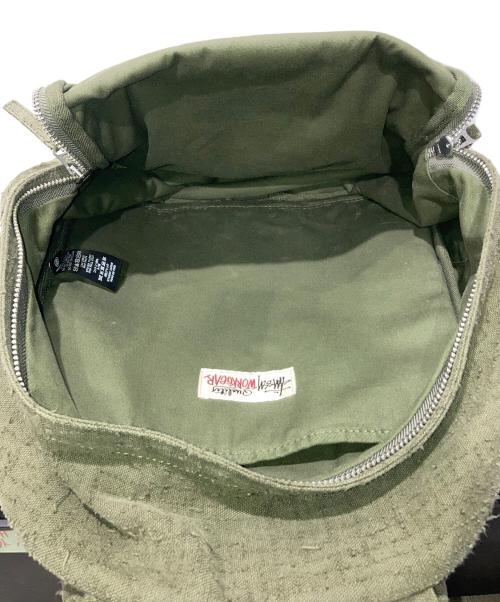 stussy（ステューシー）stussy (ステューシー) needle punch バックパック オリーブの古着・服飾アイテム