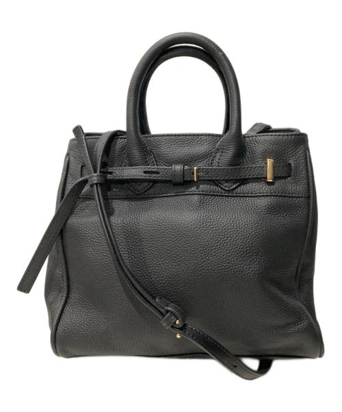 ROPE（ロペ）ROPE (ロペ) リアルレザー ナローベルト トートバッグ ブラックの古着・服飾アイテム