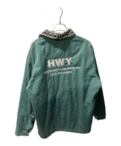 HWY（ハイウェイ）HWY (エイチダブリューワイ) US SANGENJAYA Leopard jacket グリーン サイズ:Ｌの古着・服飾アイテム