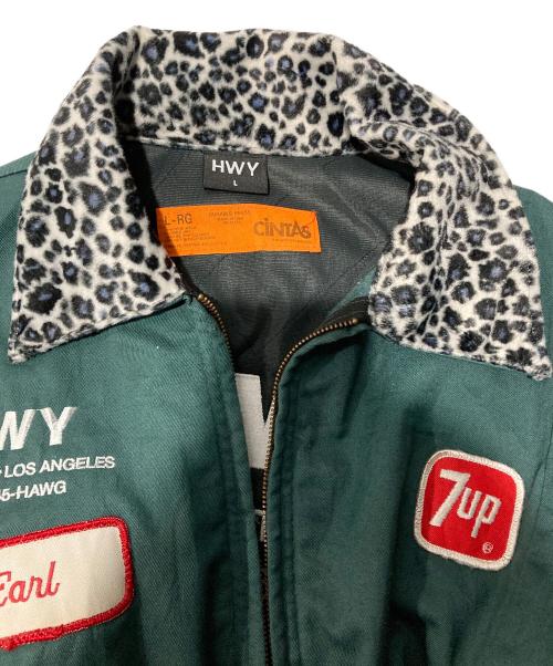 HWY（ハイウェイ）HWY (エイチダブリューワイ) US SANGENJAYA Leopard jacket グリーン サイズ:Ｌの古着・服飾アイテム