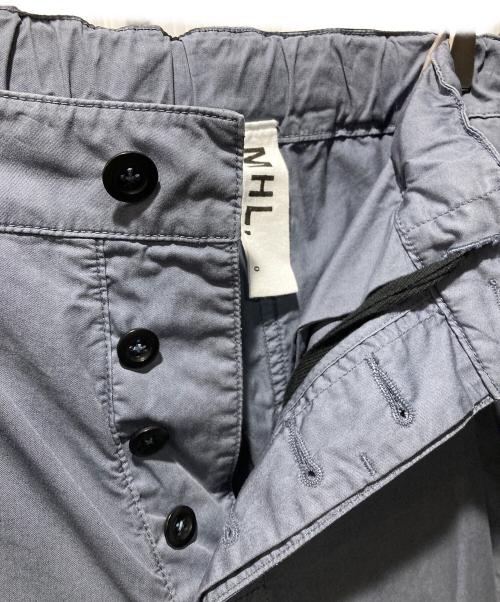 MHL（エムエイチエル）MHL (エムエイチエル) SUPERFINE COTTON TWILLパンツ ブルーの古着・服飾アイテム
