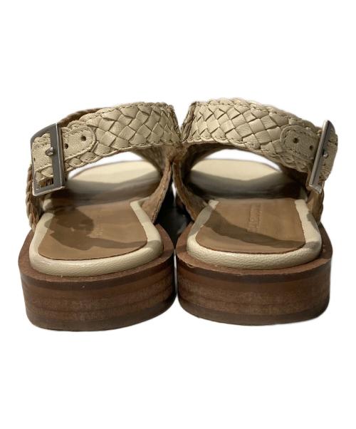 GALERIE VIE（ギャルリーヴィー）GALERIE VIE (ギャルリーヴィー) メッシュクロス サンダル アイボリー サイズ:37の古着・服飾アイテム