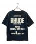 RHUDE (ルード) CHAMPIONS DU MONDE TEE ブラック サイズ:XL：8000円