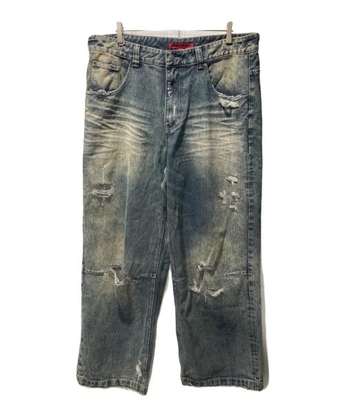 Jaded London（ジェイデッドロンドン）Jaded London (ジェイデッドロンドン) DIRTY LOWRISE COLOSSUS JEANS インディゴ サイズ:38の古着・服飾アイテム