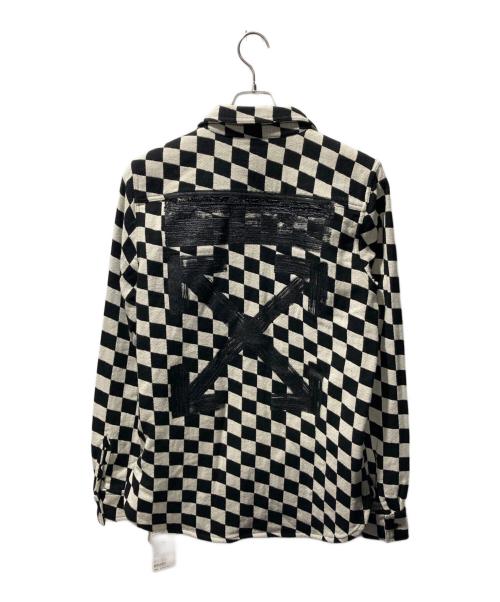 OFFWHITE（オフホワイト）OFFWHITE (オフホワイト) ボックスチェックシャツ ホワイト×ブラック サイズ:Sの古着・服飾アイテム