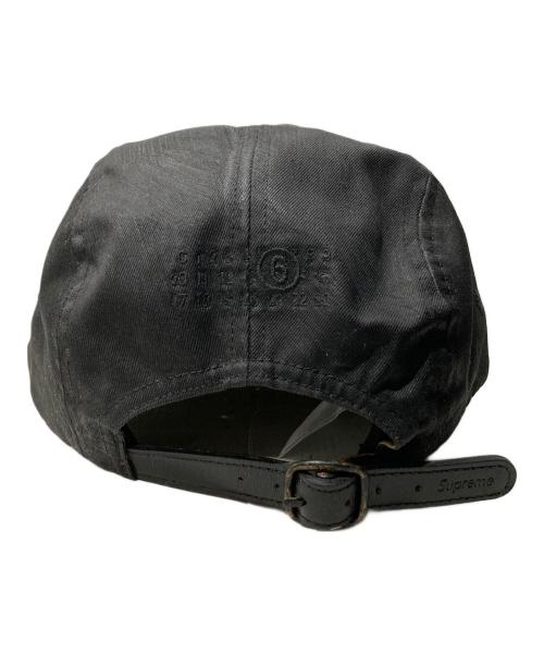 SUPREME（シュプリーム）SUPREME (シュプリーム) MM6 Maison Margiela (エムエムシックスメゾンマルジェラ) PAINTED CAMP CAP ブラック サイズ:ONE SIZEの古着・服飾アイテム