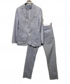 ESTNATIONエストネーション）の古着「シアサッカーセットアップ」｜スカイブルー