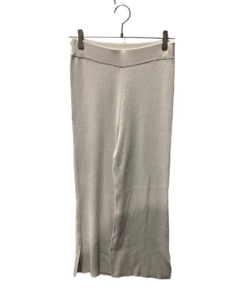 L'appartement（アパルトモン）L'Appartement (アパルトモン) Slit Rib PT ベージュ サイズ:FREEの古着・服飾アイテム