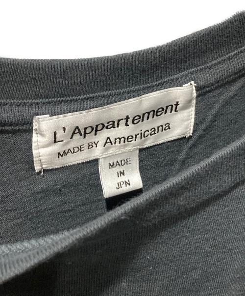 Americana（アメリカーナ）Americana (アメリカーナ) L'Appartement (アパルトモン) 別注Tシャツ グレー サイズ:FREEの古着・服飾アイテム
