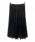 Spick and Spanスピック＆スパン）の古着「チュールスカート」｜ブラック