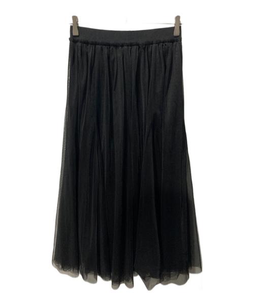 Spick and Span（スピック＆スパン）Spick and Span (スピックアンドスパン) チュールスカート ブラック サイズ:38の古着・服飾アイテム