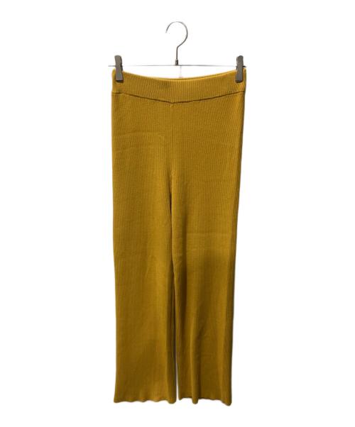 L'appartement（アパルトモン）L'Appartement (アパルトモン) Rib Knit Pants イエロー サイズ:34の古着・服飾アイテム