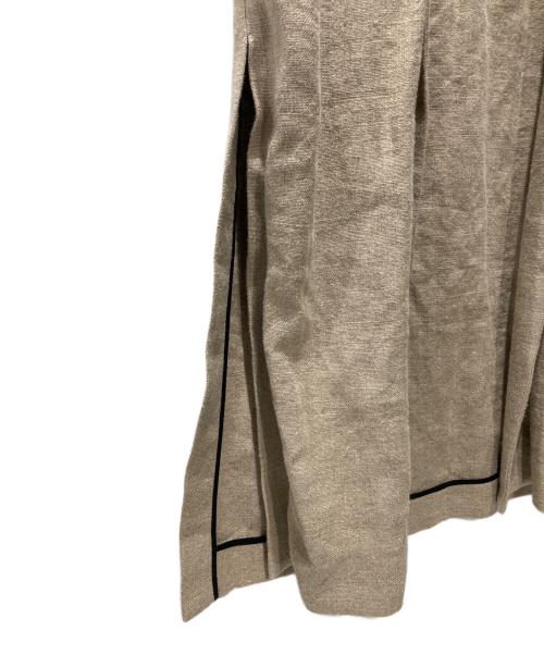 Lissete（リゼッタ）Lissete (リゼッタ) ヘビーリネンベスト ベージュ サイズ:FREEの古着・服飾アイテム