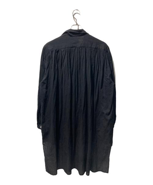 L'appartement（アパルトモン）L'appartement (アパルトモン) AISH over size gather shirt ブラック サイズ:FREEの古着・服飾アイテム