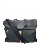 BALLYバリー）の古着「レザービジネスバッグ」｜ブラック