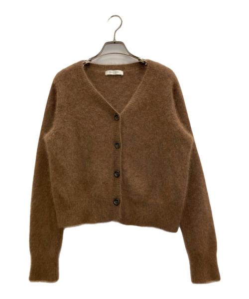 Demi-Luxe Beams（デミルクス ビームス）Demi-Luxe BEAMS (デミルクス ビームス) フラッフィ ショート Vネックカーディガン ブラウン サイズ:FREEの古着・服飾アイテム