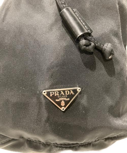 PRADA（プラダ）PRADA (プラダ) 巾着バッグ ブラックの古着・服飾アイテム